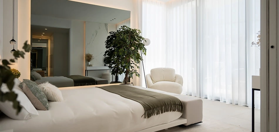Chambres à coucher inondées de lumière naturelle